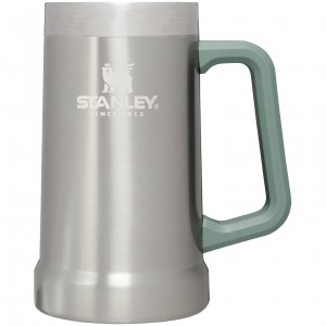 Stanley Adventure Big Grip Beer Stein | 24oz Mugs Stainless Steel Shale | MKG684297