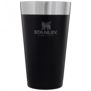 Stanley Adventure Stacking Stainless Steel Beer Pint | 16oz Tumbler Matte Black | CJN647385