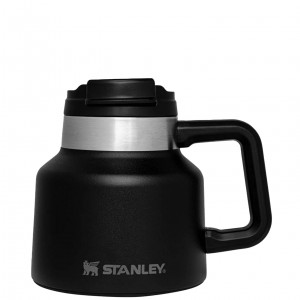 Stanley Adventure Tough-To-Tip Admiral's Mug | 20oz Matte Black | JXZ824615