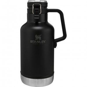 Stanley Classic Easy-Pour Insulated Beer Growler | 64 oz Matte Black | QXY687094