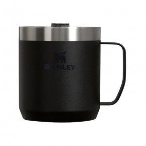 Stanley Classic Legendary Camp Mug | 12 OZ | Travel Tumbler Black 2.0 | MZL031782