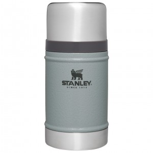 Stanley Classic Legendary Insulated Food Jar + Storage | 24oz Hammertone Silver | VLM419783