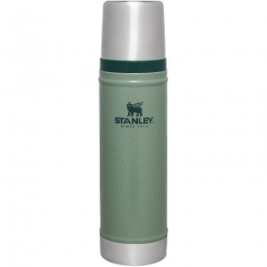 Stanley Classic Legendary Vacuum Insulated Water Bottle | 20 oz Hammertone Green | BZJ805234