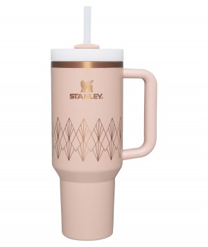 Stanley Deco Collection Quencher H2.0 FlowState™ Tumbler | 40 OZ Blush Gloss Deco | DJS742951