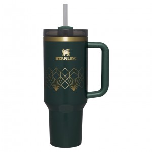 Stanley Deco Collection Quencher H2.0 FlowState™ Tumbler | 40 OZ Forest Gloss Deco | WLQ473692