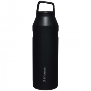 Stanley IceFlow™ Bottle with Cap and Carry+ Lid | 50 OZ Black Glimmer | BCA917350