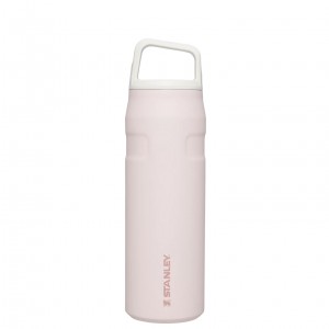 Stanley IceFlow™ Bottle with Cap and Carry+ Lid | 24 OZ Rose Quartz Glimmer | LSC251640