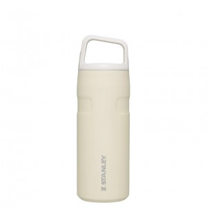 Stanley IceFlow™ Bottle with Cap and Carry+ Lid | 16 OZ Cream Glimmer | HDL354876