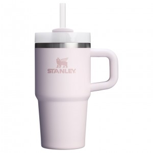 Stanley Quencher H2.0 Travel Tumbler With Handle & Straw | 20 OZ Rose Quartz 2.0 | IVS372649