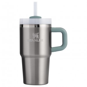 Stanley Quencher H2.0 Travel Tumbler With Handle & Straw | 20 OZ Stainless Steel Shale | SAQ913780