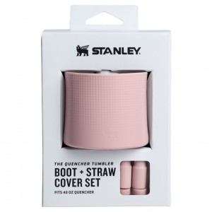 Stanley Stanley Quencher Boot and Straw Cover Set Pink Dusk | EXW042385