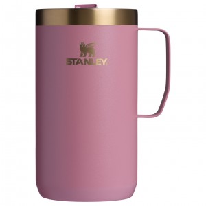 Stanley The Fall Refresh Stay Hot Camp Mug | 24 OZ - Stanley Create Antique Pink | KQP873594