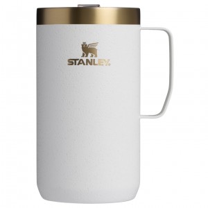 Stanley The Fall Refresh Stay Hot Camp Mug | 24 OZ - Stanley Create Cream Moon | PKV574306