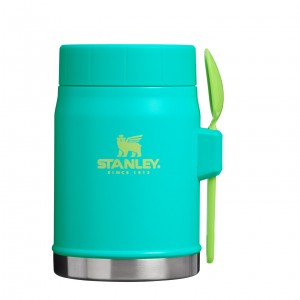 Stanley The Heat Wave Classic Legendary Food Jar + Spork | 14 OZ Tropical Teal | OTZ648527