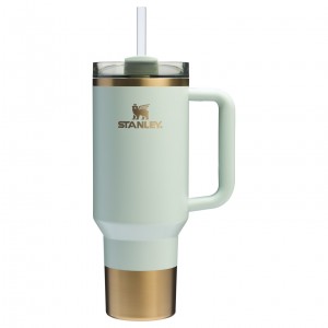 Stanley The Holiday Quencher H2.0 FlowState™ Tumbler | 40 OZ Gilded Celadon | RAB621458