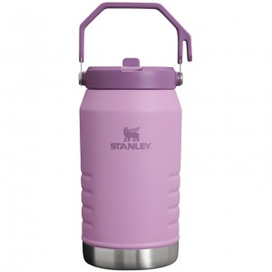 Stanley The IceFlow Flip Straw Jug | 64 OZ | Insulated Water Jug Lilac | LEM182795