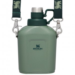 Stanley The Legendary Classic Insulated Canteen | 1.1QT Hammertone Green | COS358796