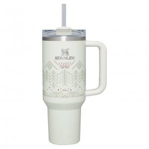 Stanley Winterscape Quencher H2.0 FlowState™ Tumbler | 40 OZ Pale Stone Winterscape | SZG182743