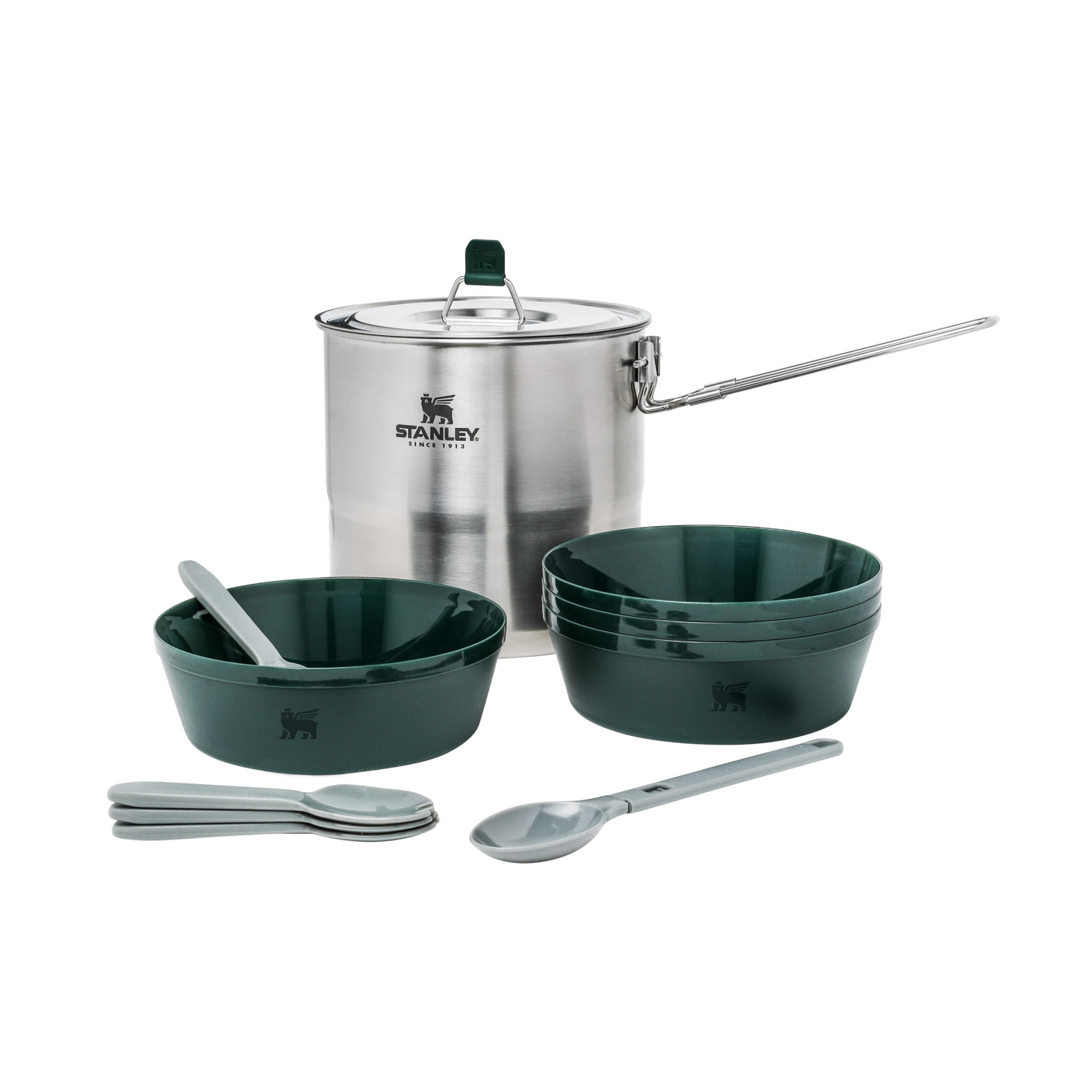 Stanley Adventure Cook Set For Four | 2.6 QT Camping Cookware Stainless | ZSH569708