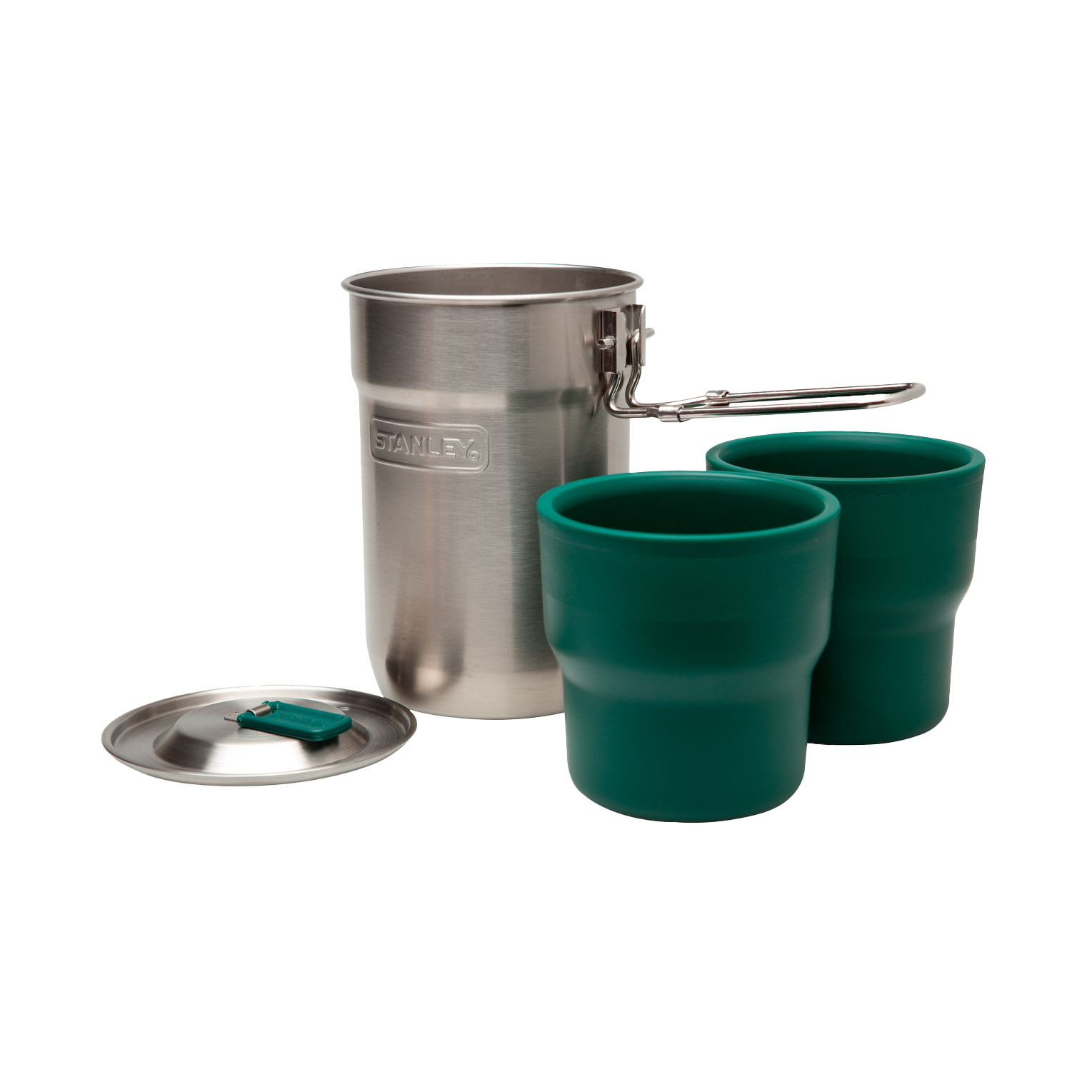 Stanley Adventure Nesting Cook Set | 24o z Pot & 10 oz Cups Stainless | PHZ086193