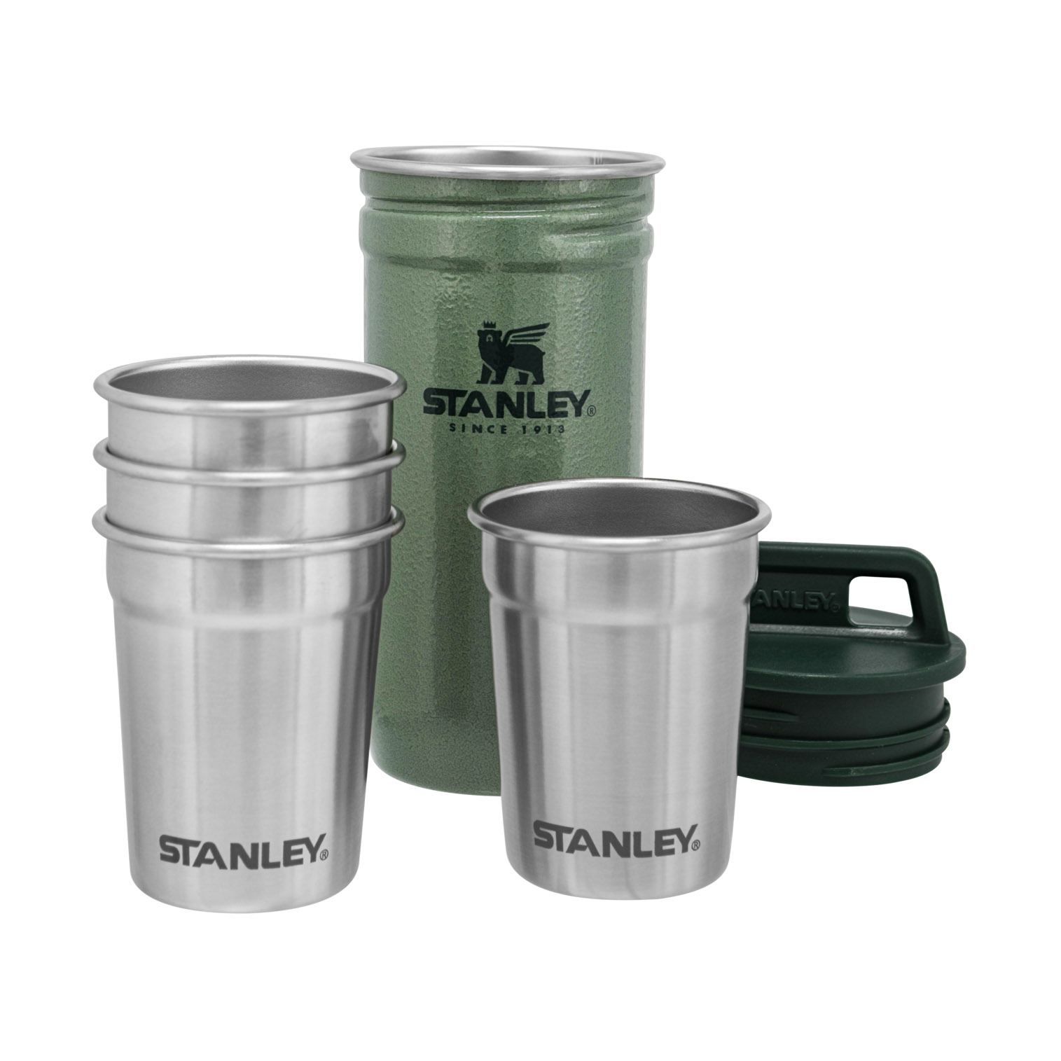 Stanley Adventure Nesting Shot Glass Set Hammertone Green | RVY189742