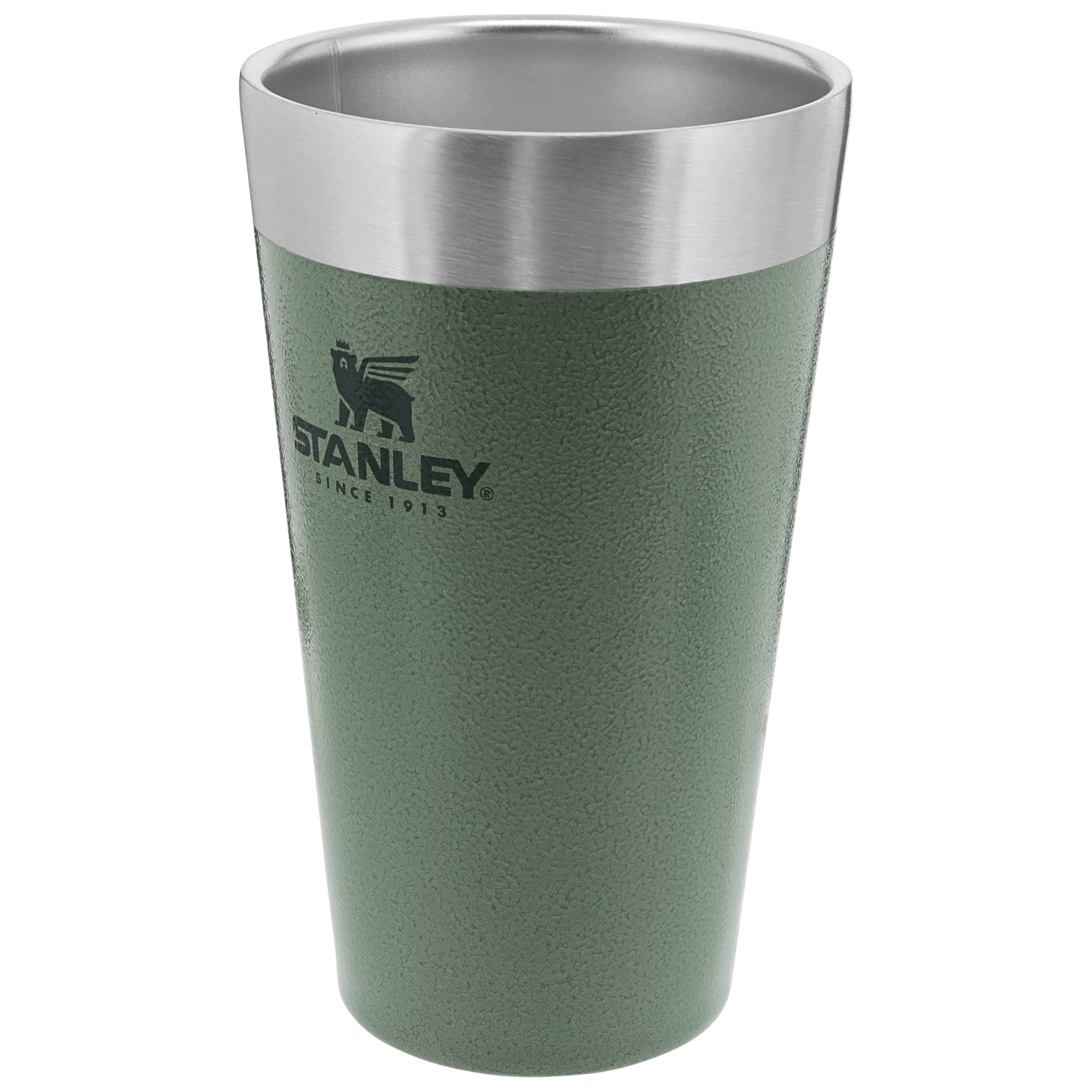 Stanley Adventure Stacking Stainless Steel Beer Pint | 16oz Tumbler Hammertone Green | SNM012983