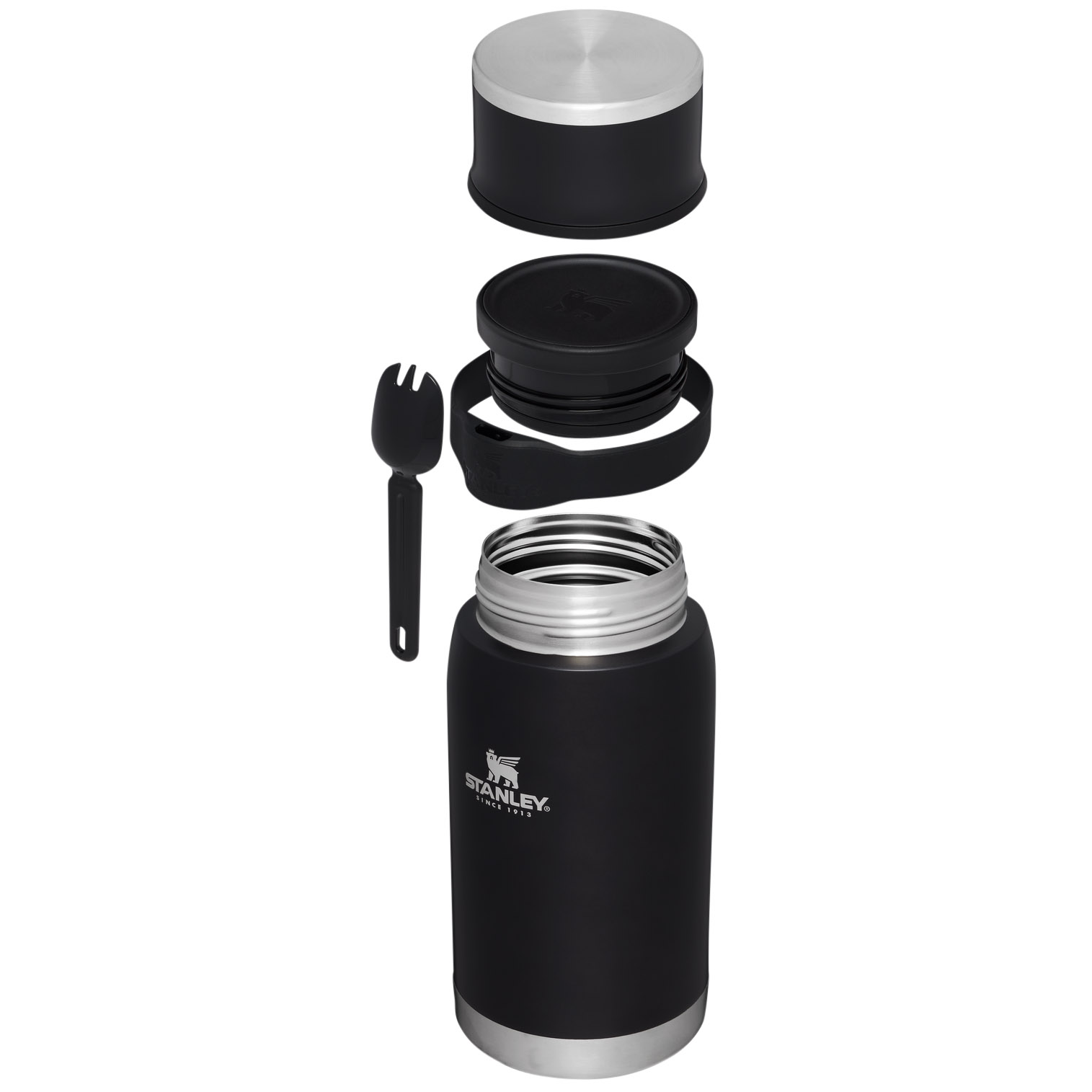 Stanley Adventure To-Go Food Jar + Spork | 36 OZ Black Glow | OZN437196