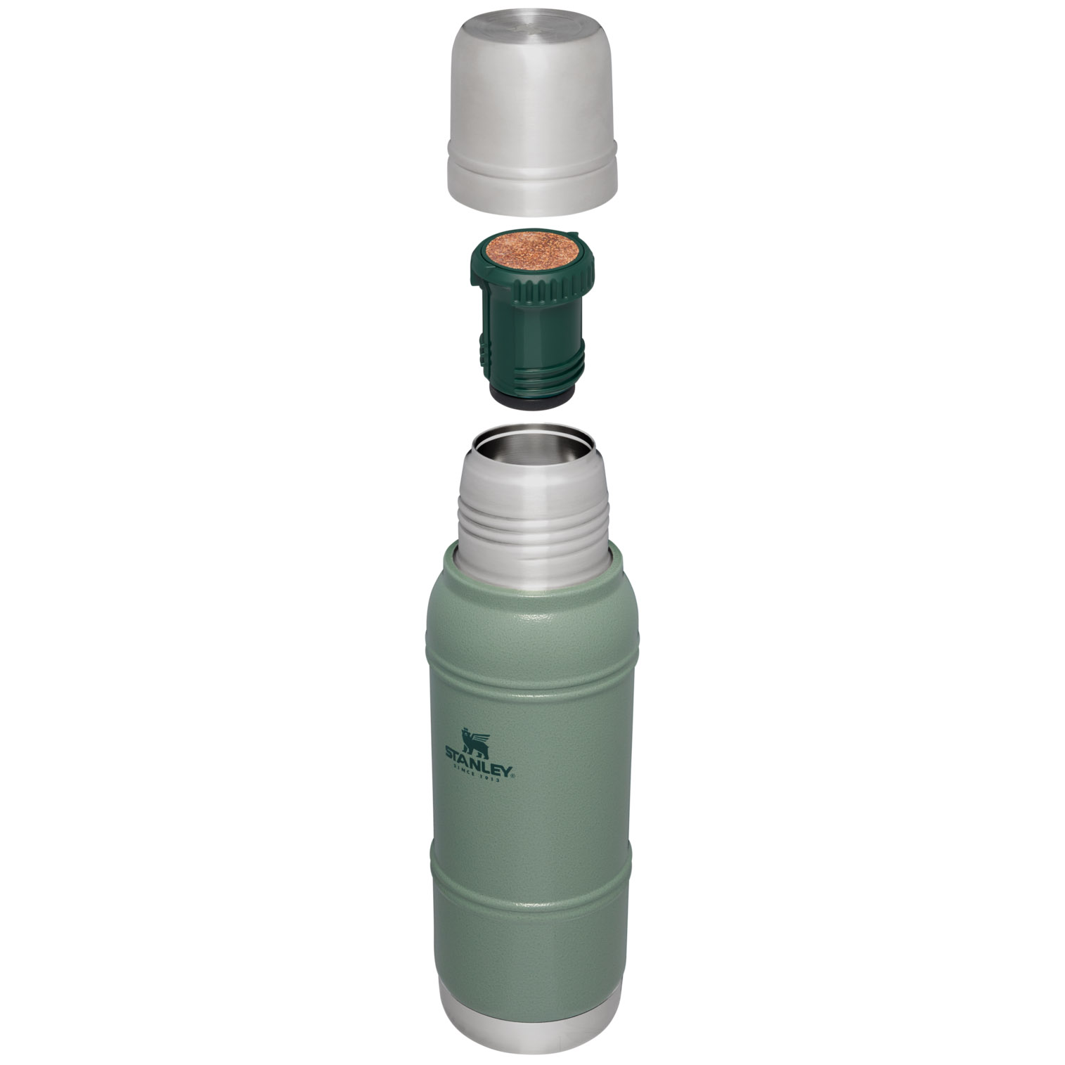 Stanley Artisan Thermal Bottle | 1.1QT Hammertone Green | ZEA749025