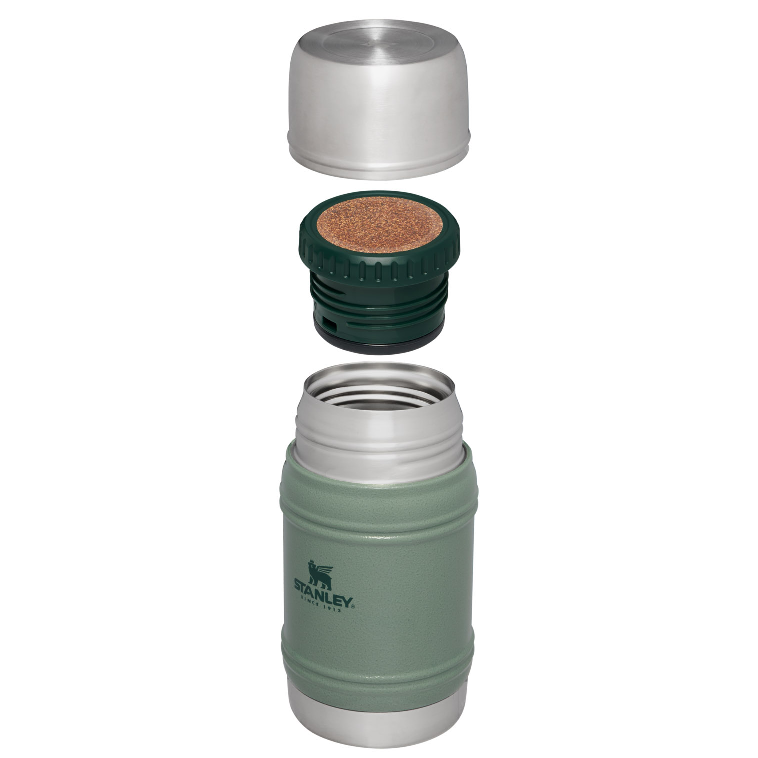 Stanley Artisan Thermal Food Jar | 17 OZ Hammertone Green | DRO361975