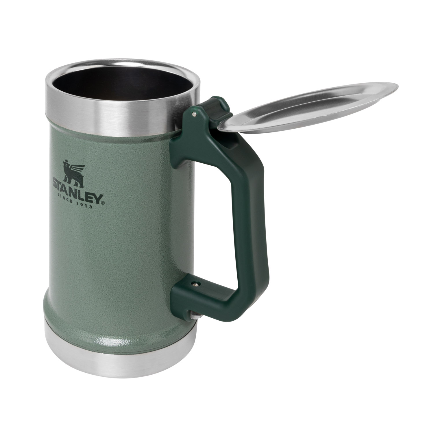 Stanley Classic Bottle Opener Beer Stein | 24OZ Mug Hammertone Green | QFN761302