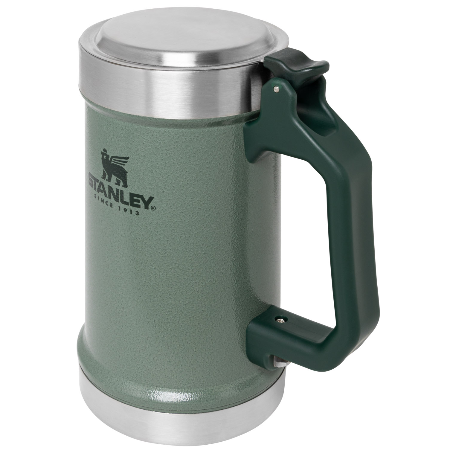 Stanley Classic Bottle Opener Beer Stein | 24OZ Mug Hammertone Green | QFN761302