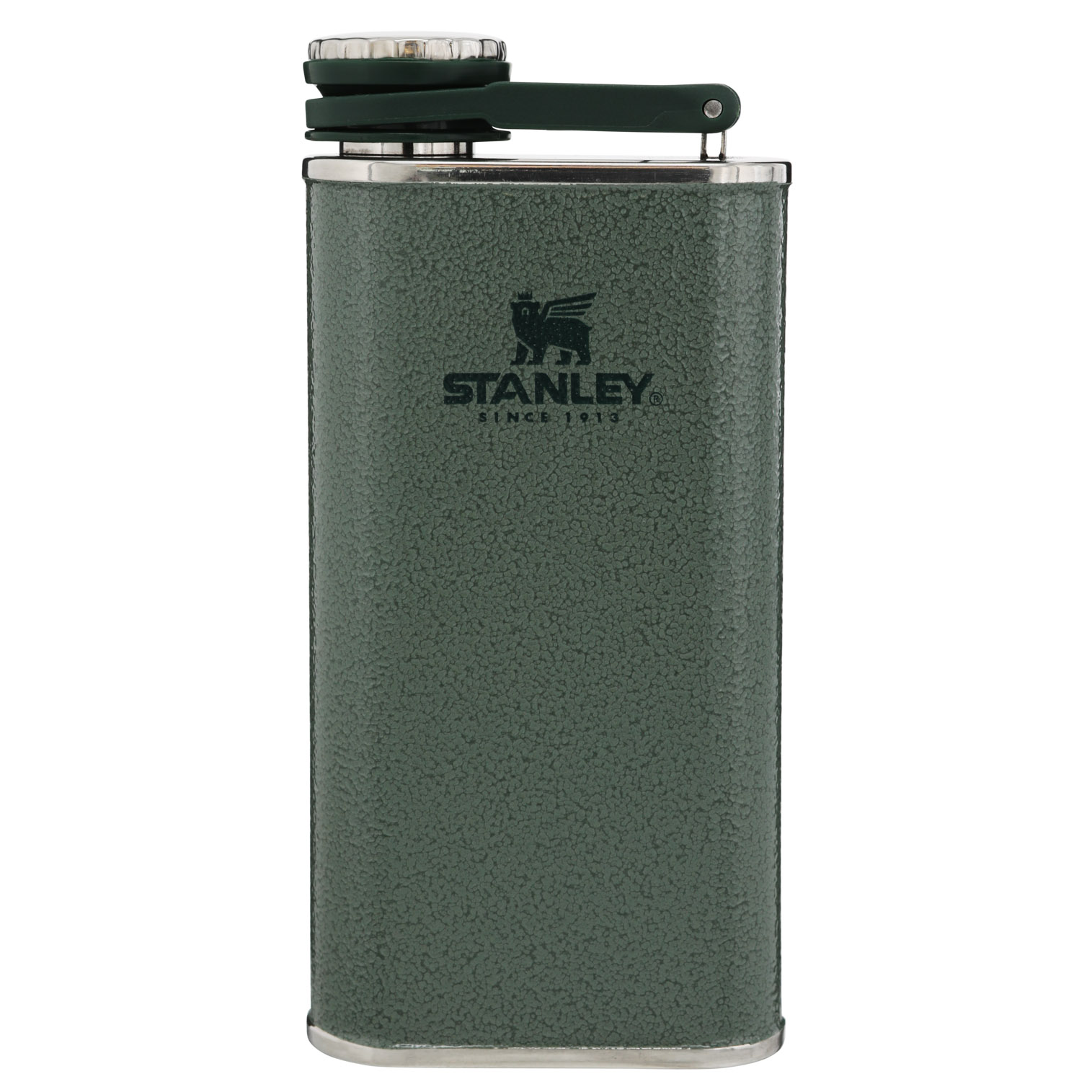 Stanley Classic Hip Flask | 8oz Vacuum Insulated Hammertone Green | HAK417653