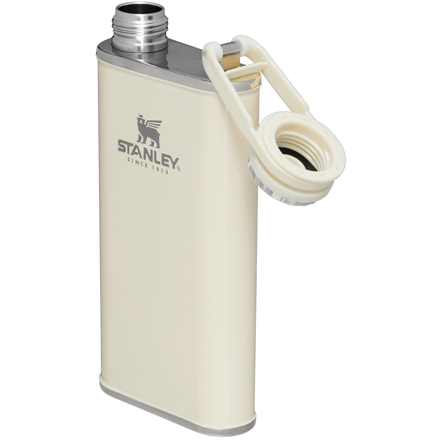 Stanley Classic Hip Flask | 8oz Vacuum Insulated Cream Gloss | QPO537094