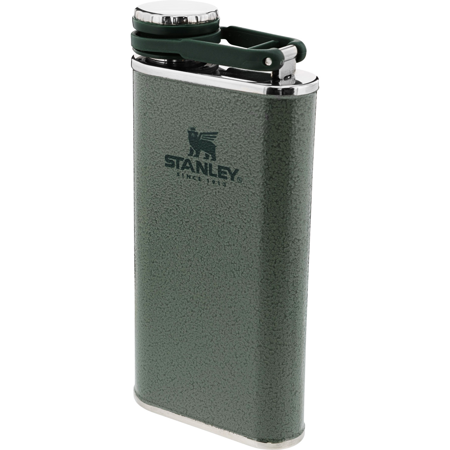 Stanley Classic Hip Flask | 8oz Vacuum Insulated Hammertone Green | NBO824569