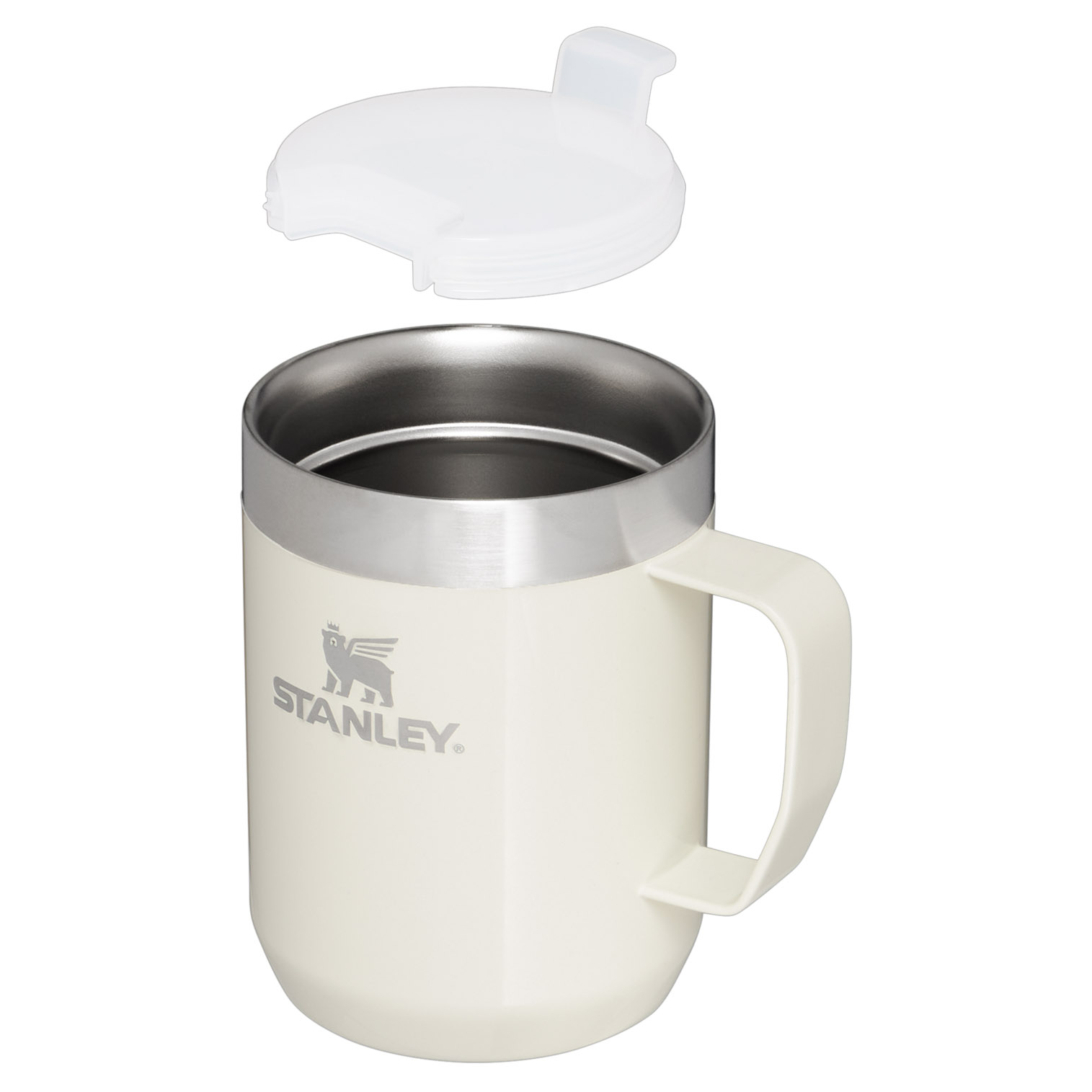 Stanley Classic Legendary Camp Mug | 12 OZ | Travel Tumbler Cream Gloss | IBH036841