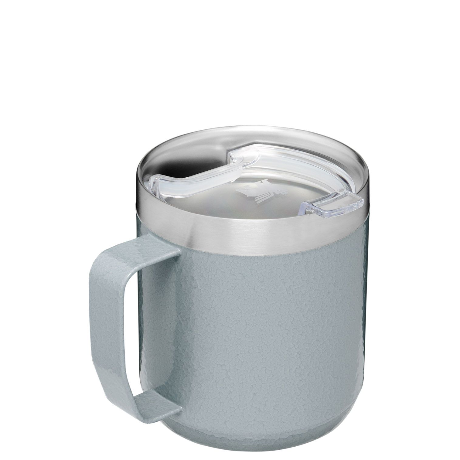 Stanley Classic Legendary Camp Mug | 12 OZ | Travel Tumbler Hammertone Silver | PHI279368