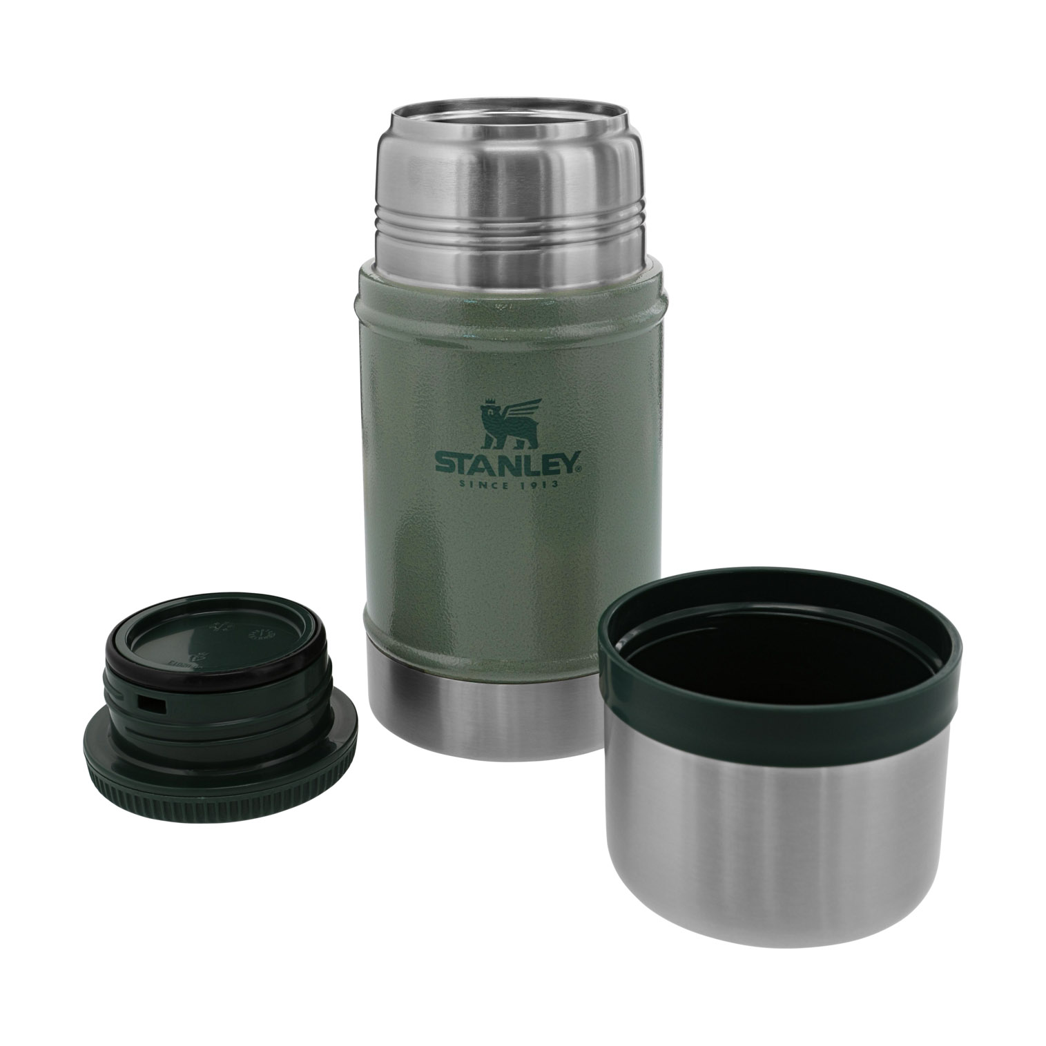 Stanley Classic Legendary Insulated Food Jar + Storage | 24oz Hammertone Green | PCN058713