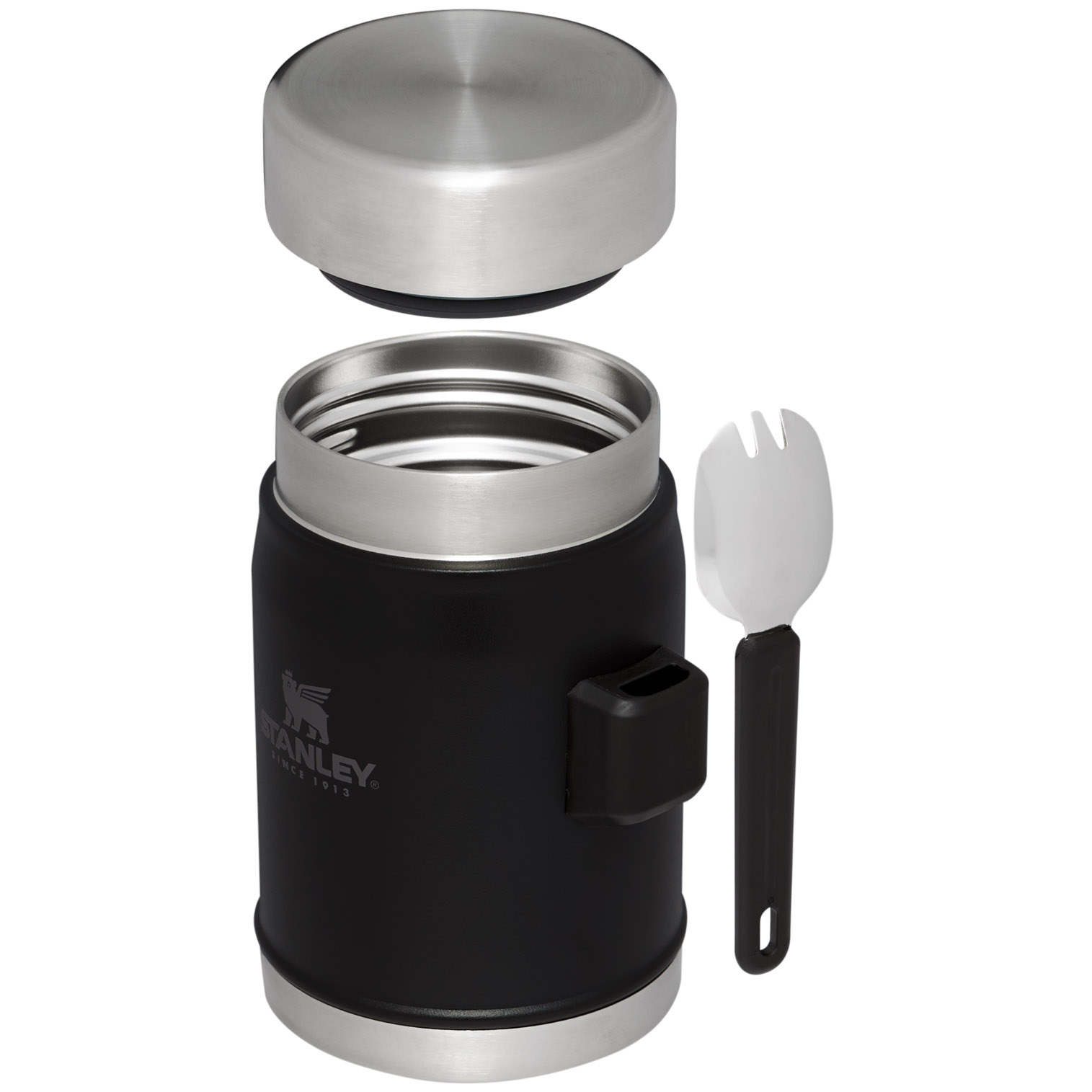 Stanley Classic Legendary Insulated Food Jar + Spork | 14 OZ Matte Black | HZM574216