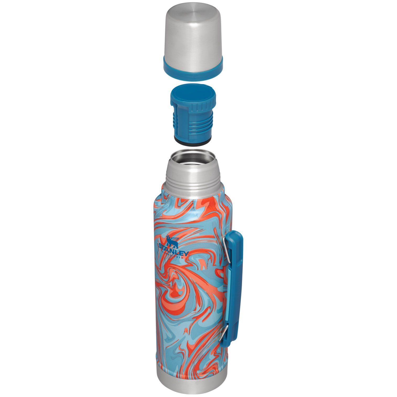 Stanley Classic Legendary Vacuum Insulated Bottle | 1.5 QT Pool Swirl | REZ271650