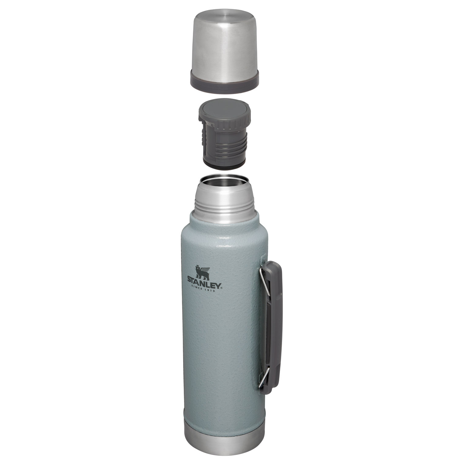 Stanley Classic Legendary Vacuum Insulated Bottle | 1.5 QT Hammertone Silver | XER804159