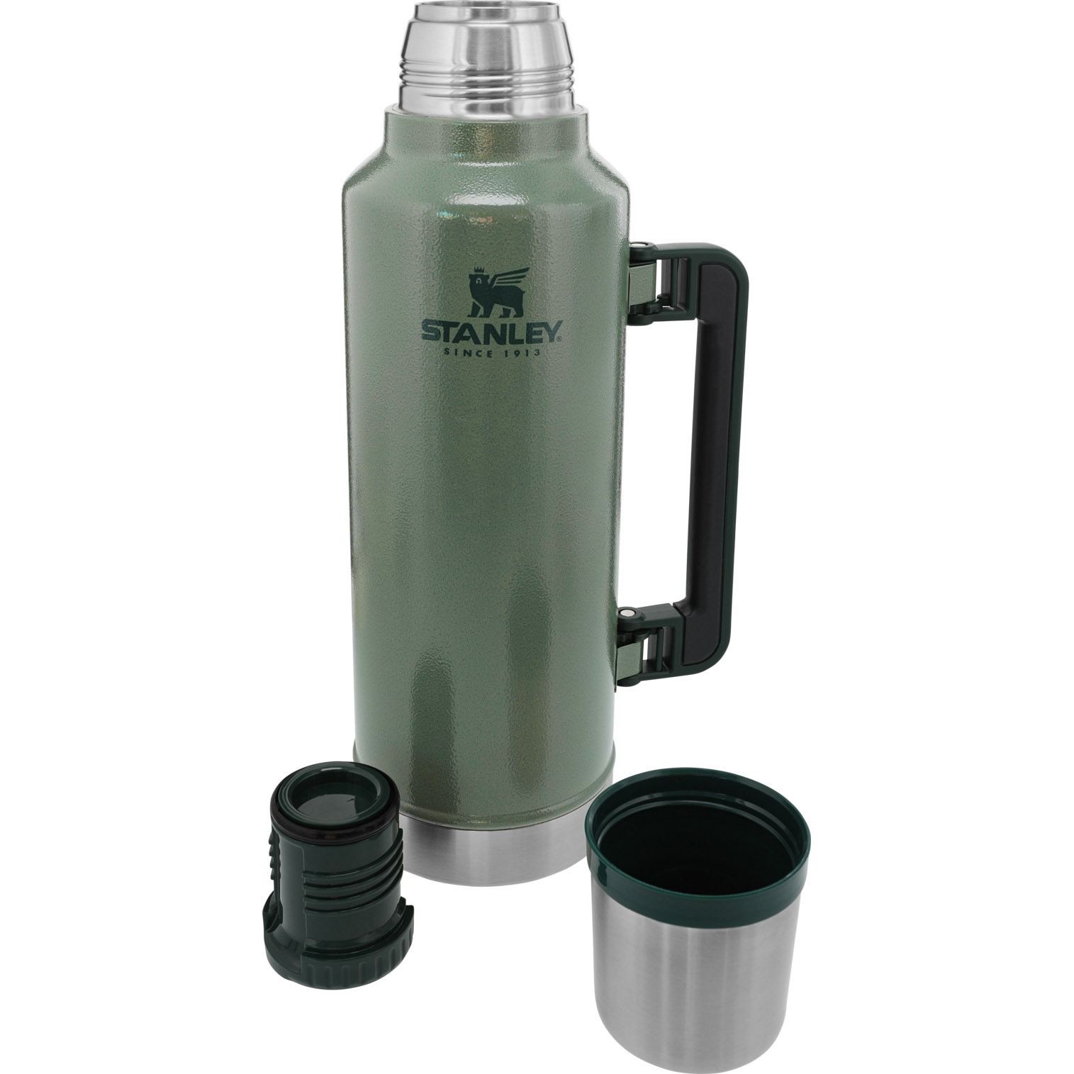 Stanley Classic Legendary Vacuum Insulated Bottle | 2 QT Hammertone Green | HWN052361