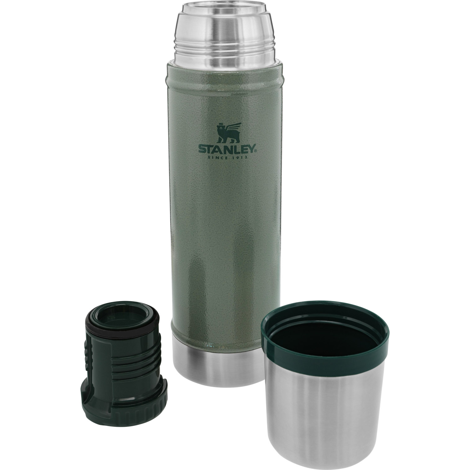 Stanley Classic Legendary Vacuum Insulated Water Bottle | 20 oz Hammertone Green | BZJ805234