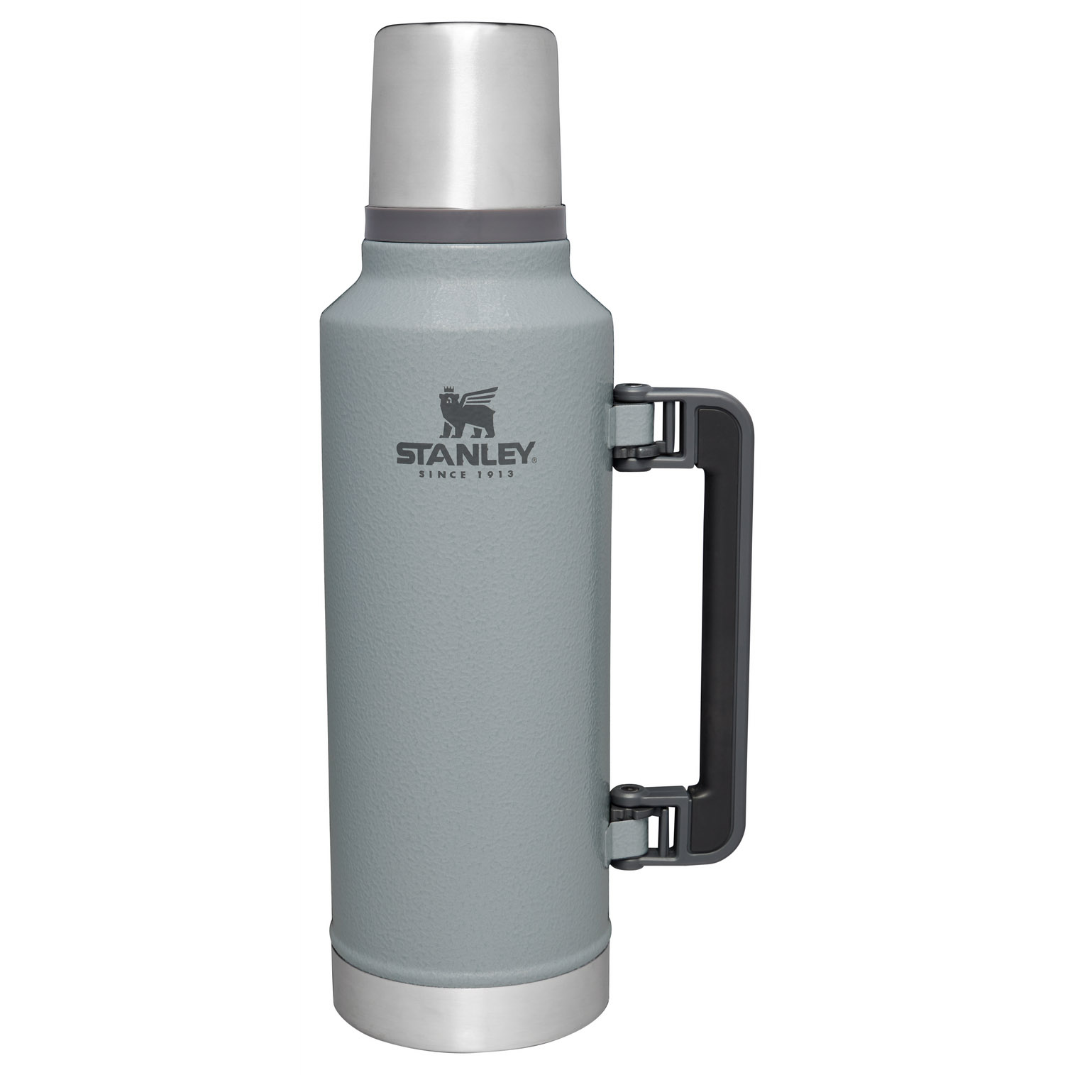 Stanley Classic Legendary Vacuum Insulated Bottle | 2 QT Hammertone Silver | GXI679420