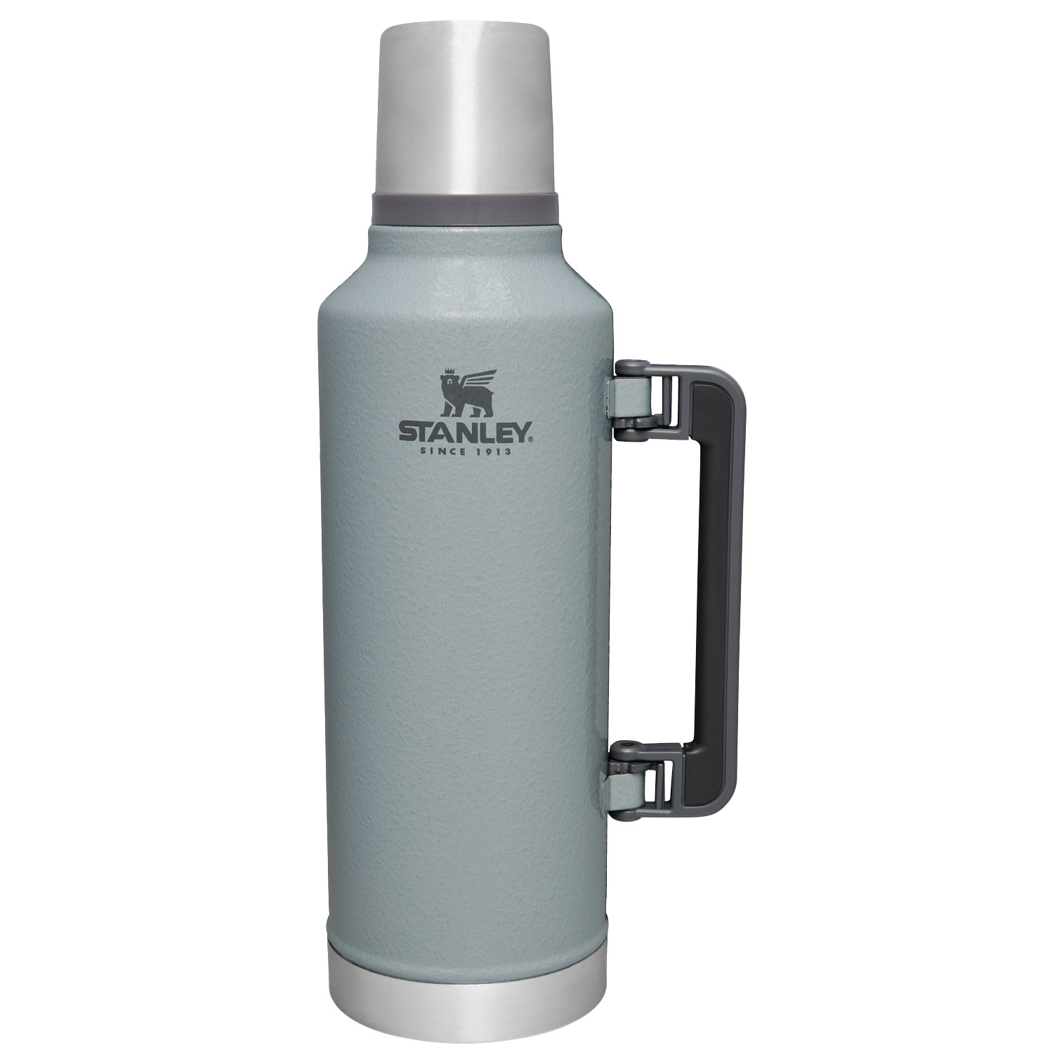 Stanley Classic Legendary Vacuum Insulated Bottle | 2.5 QT Hammertone Silver | TPW037529