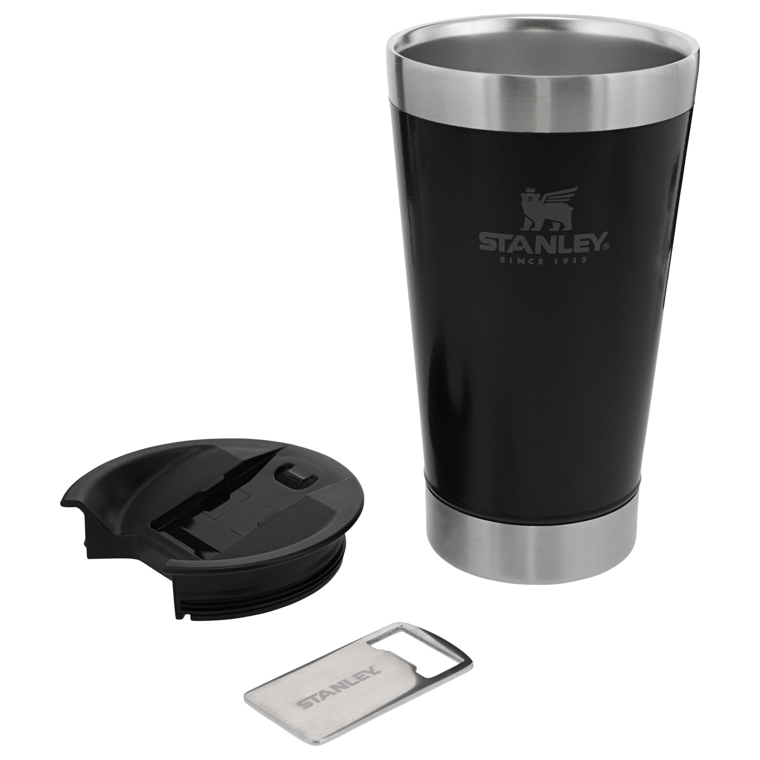 Stanley Classic Stay Chill Insulated Beer Pint | 16oz Tumbler Matte Black | GUZ601459