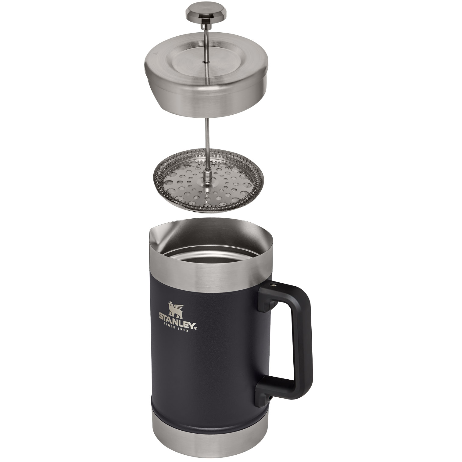 Stanley Classic Stay Hot French Coffee Press | 48oz Matte Black | JEW216097