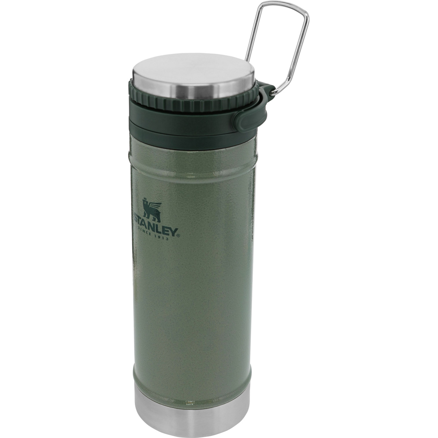 Stanley Coffee Mug w/ Integrated French Press | 16 oz Hammertone Green | BFR495682