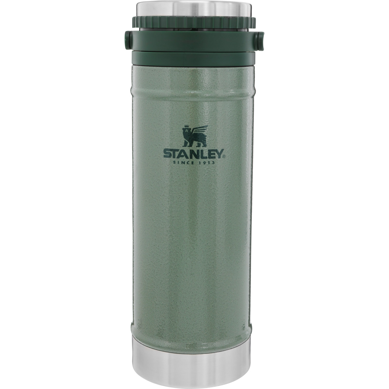 Stanley Coffee Mug w/ Integrated French Press | 16 oz Hammertone Green | BFR495682