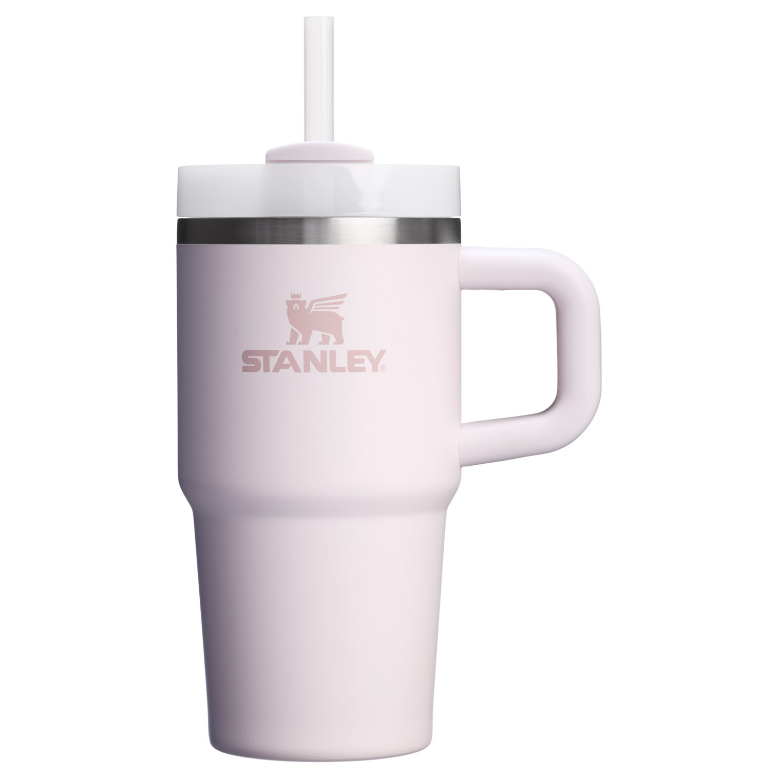 Stanley Quencher H2.0 Travel Tumbler With Handle & Straw | 20 OZ Rose Quartz 2.0 | IVS372649