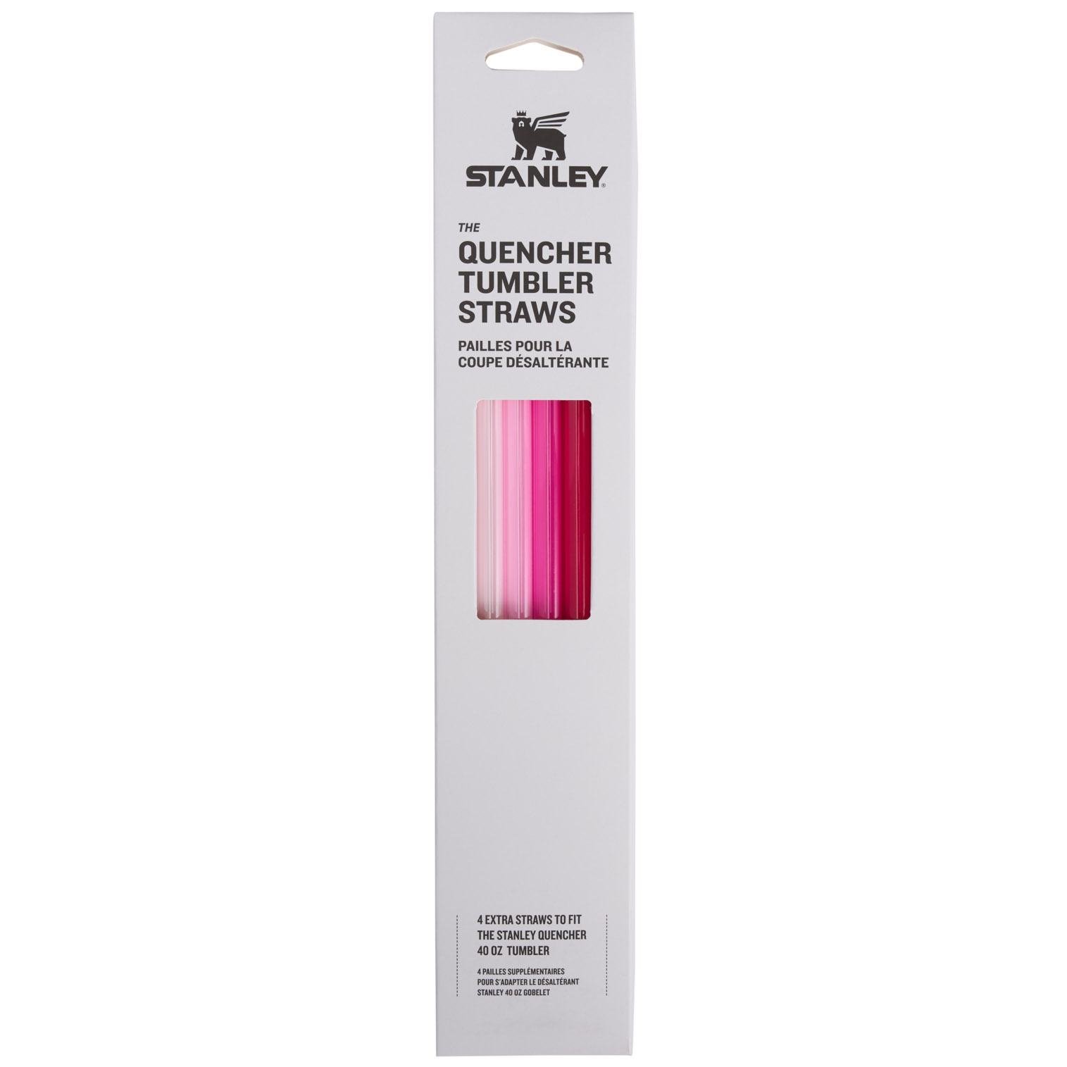 Stanley Replacement Straw 4 Pack | 40 OZ Quencher Tumbler Pink | XZA346175